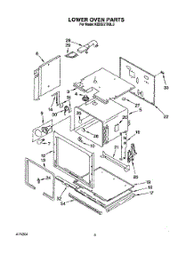 05 - Lower Oven parts for Kitchenaid Oven KEBS277XWH3 from AppliancePartsPros.com