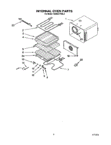 07 - Internal Oven parts for Kitchenaid Oven KEBS277XWH3 from AppliancePartsPros.com