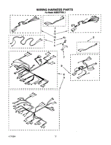 09 - Wiring Harness parts for Kitchenaid Oven KEBS277XWH3 from AppliancePartsPros.com