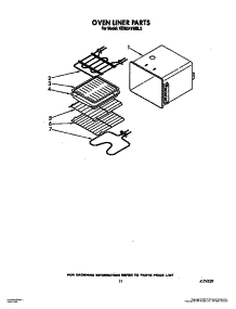 08 - Oven Liner parts for Kitchenaid Oven KEBI241WBL2 from AppliancePartsPros.com