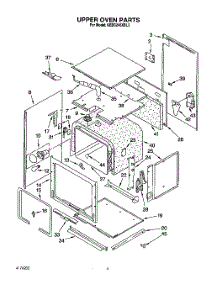 03 - Upper Oven parts for Kitchenaid Oven KEBS246XBL3 from AppliancePartsPros.com
