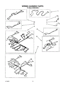 08 - Wiring Harness parts for Kitchenaid Oven KEBS246XBL3 from AppliancePartsPros.com