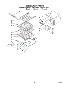05 - Oven Liner parts for Kitchenaid Oven KEBS177YWH0 from AppliancePartsPros.com