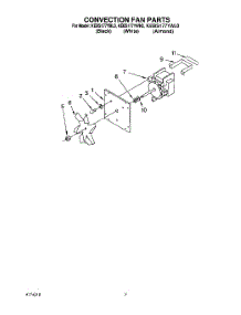 06 - Convection Fan parts for Kitchenaid Oven KEBS177YWH0 from AppliancePartsPros.com