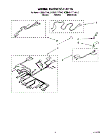 07 - Wiring Harness parts for Kitchenaid Oven KEBS177YWH0 from AppliancePartsPros.com