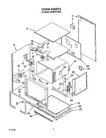 03 - Oven parts for Kitchenaid Oven KEMS377XWH2 from AppliancePartsPros.com