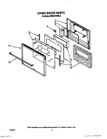 05 - Oven Door, Lit / Optional parts for Kitchenaid Oven KEBS176WBL0 from AppliancePartsPros.com