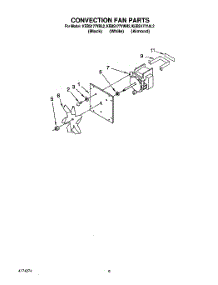 06 - Convection Fan parts for Kitchenaid Oven KEBS177YWH2 from AppliancePartsPros.com