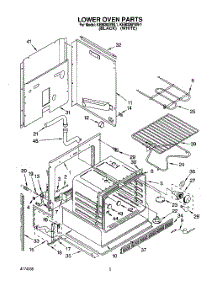 03 - Lower Oven parts for Kitchenaid Oven KEBI200YWH1 from AppliancePartsPros.com