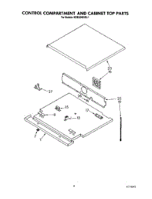 04 - Control Compartment And Cabinet Top parts for Kitchenaid Oven KEBS246SBL1 from AppliancePartsPros.com