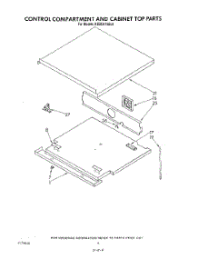04 - Control Compartment And Cabinet Top parts for Kitchenaid Oven KEBI241SBL0 from AppliancePartsPros.com