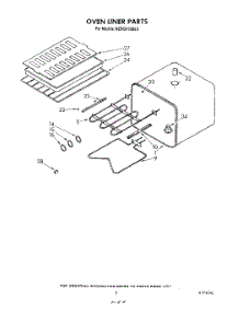 05 - Oven Liner parts for Kitchenaid Oven KEBI241SBL0 from AppliancePartsPros.com