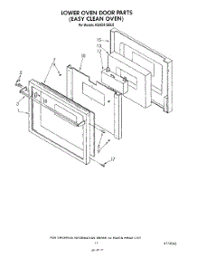 09 - Easy Clean Oven parts for Kitchenaid Oven KEBI241SBL0 from AppliancePartsPros.com