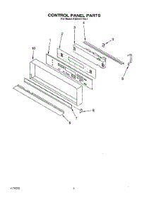 02 - Control Panel, Literature parts for Kitchenaid Oven KEBI141YBL1 from AppliancePartsPros.com
