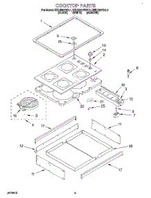 04 - Cooktop, Optional parts for Kitchenaid Range KEDH207BWH1 from AppliancePartsPros.com
