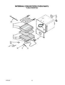 06 - Internal Convection Oven parts for Kitchenaid Range KEDH207YAL0 from AppliancePartsPros.com
