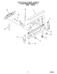 02 - Control Panel parts for Kitchenaid Range KERS507YAL4 from AppliancePartsPros.com
