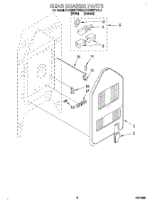 06 - Rear Chassis, Lit / Optional parts for Kitchenaid Range KERS507YAL4 from AppliancePartsPros.com