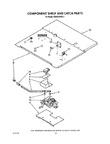 07 - Component Shelf And Latch parts for Kitchenaid Oven KEBS246XBL2 from AppliancePartsPros.com