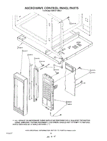 12 - Microwave Control Panel parts for Kitchenaid Oven KEMI371SBL0 from AppliancePartsPros.com
