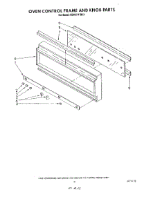 03 - Oven Control Frame And Knob parts for Kitchenaid Oven KEMI371TBL3 from AppliancePartsPros.com