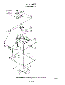 07 - Latch parts for Kitchenaid Oven KEMI371TBL3 from AppliancePartsPros.com