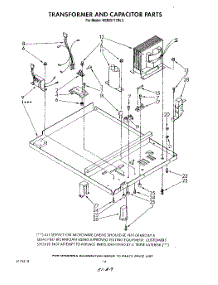 11 - Transformer And Capacitor parts for Kitchenaid Oven KEMI371TBL3 from AppliancePartsPros.com