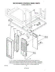 12 - Microwave Control Panel parts for Kitchenaid Oven KEMI371TBL3 from AppliancePartsPros.com