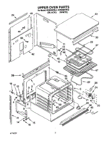 02 - Upper Oven parts for Kitchenaid Oven KEBI200YWH2 from AppliancePartsPros.com