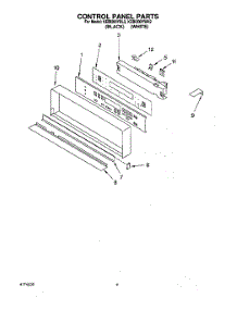 06 - Control Panel parts for Kitchenaid Oven KEBI200YWH2 from AppliancePartsPros.com