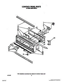 02 - Control Panel, Lit / Optional parts for Kitchenaid Oven KEBS146WBL2 from AppliancePartsPros.com