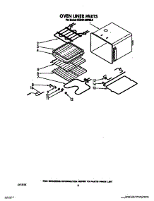 06 - Oven Liner parts for Kitchenaid Oven KEBS146WBL2 from AppliancePartsPros.com