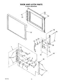 09 - Door And Latch parts for Kitchenaid Range KEES705SWB1 from AppliancePartsPros.com