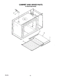 11 - Cabinet And Hinge parts for Kitchenaid Range KEES705SWB1 from AppliancePartsPros.com