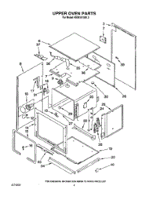 03 - Upper Oven parts for Kitchenaid Oven KEBI241XBL3 from AppliancePartsPros.com