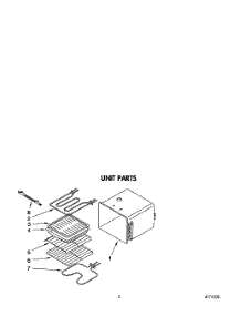 04 - Unit parts for Kitchenaid Oven KEBI241XBL3 from AppliancePartsPros.com