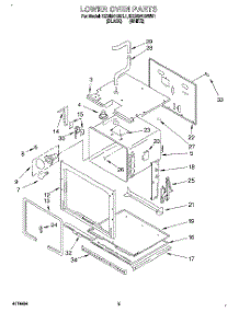 04 - Lower Oven parts for Kitchenaid Oven KEBI241BWH1 from AppliancePartsPros.com