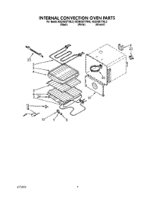 05 - Internal Convection Oven parts for Kitchenaid Range KEDH207YAL2 from AppliancePartsPros.com