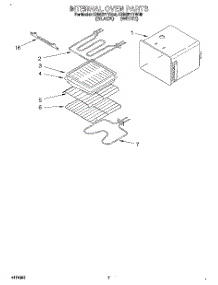 05 - Internal Oven parts for Kitchenaid Oven KEMI371YWH0 from AppliancePartsPros.com