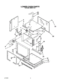 05 - Lower Oven parts for Kitchenaid Oven KEBI241YBL1 from AppliancePartsPros.com