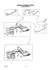 09 - Wiring Harness parts for Kitchenaid Oven KEBI241YBL1 from AppliancePartsPros.com