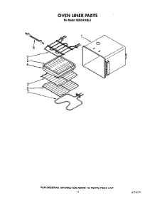 08 - Oven Liner parts for Kitchenaid Oven KEBI241XBL2 from AppliancePartsPros.com