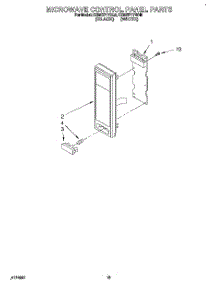 11 - Microwave Control Panel parts for Kitchenaid Oven KEMI371YWH0 from AppliancePartsPros.com