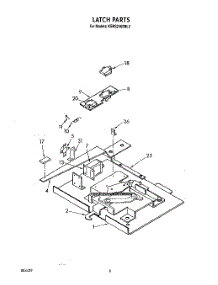 06 - Latch parts for Kitchenaid Oven KEBS246SBL2 from AppliancePartsPros.com