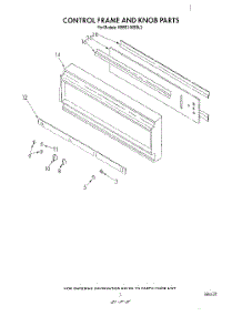 03 - Control Frame And Knob parts for Kitchenaid Oven KEBS146SBL2 from AppliancePartsPros.com