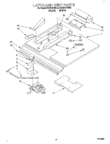 03 - Latch And Vent parts for Kitchenaid Oven KEBI141BWH2 from AppliancePartsPros.com