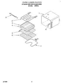 04 - Oven Liner parts for Kitchenaid Oven KEBI141BWH2 from AppliancePartsPros.com