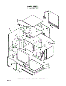 03 - Oven parts for Kitchenaid Oven KEBS177XWH1 from AppliancePartsPros.com