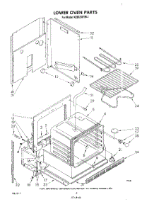03 - Lower Oven parts for Kitchenaid Oven KEBI200TBL1 from AppliancePartsPros.com