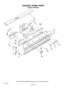 07 - Control Panel parts for Kitchenaid Oven KEBI200TBL1 from AppliancePartsPros.com
